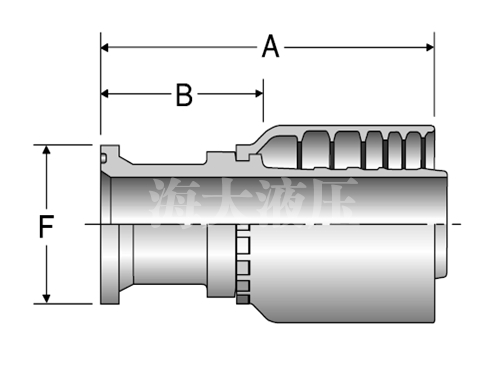 湖北派克14AS6 SAE61系列直法蘭接頭